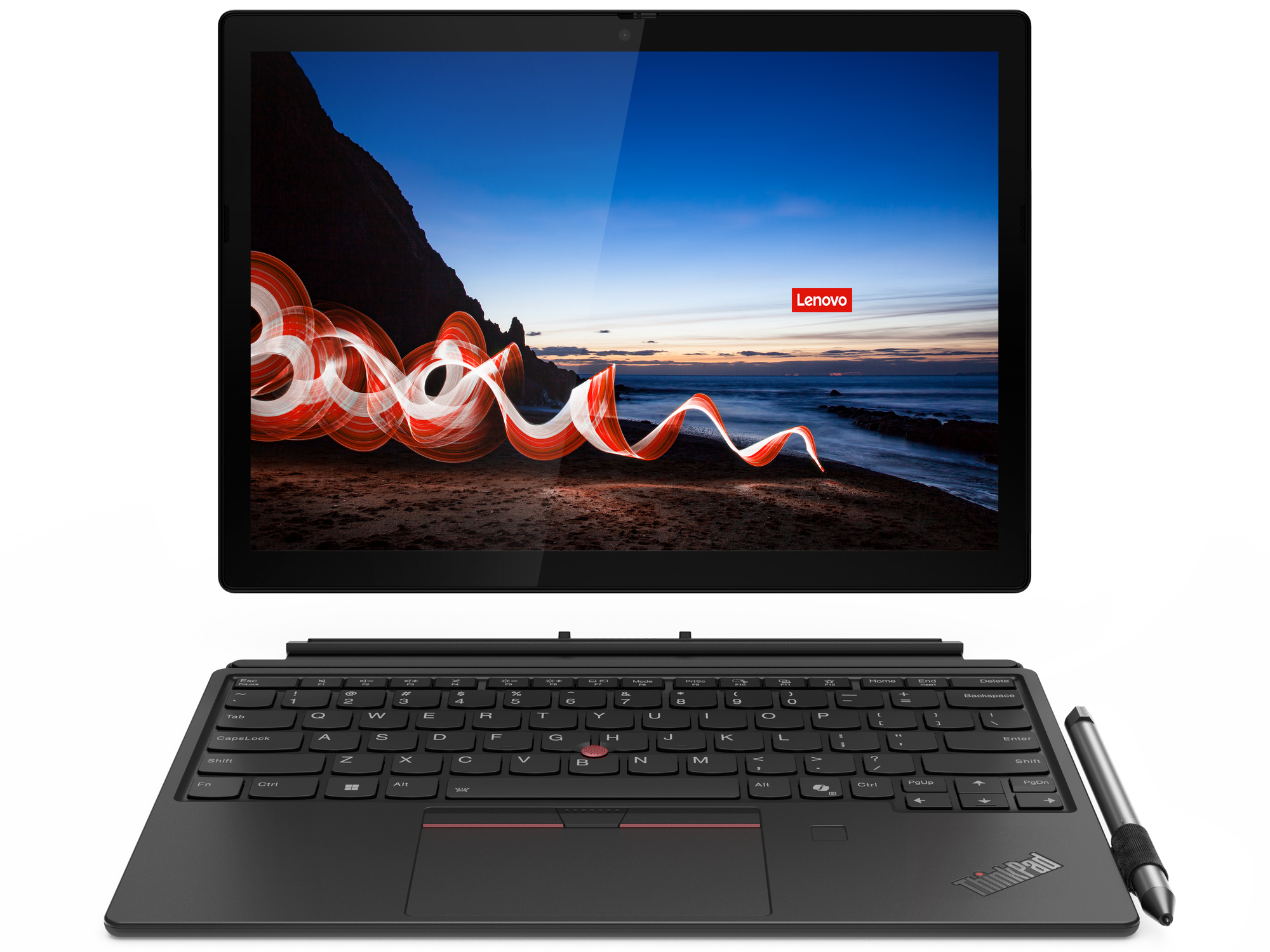 Lenovo ThinkPad X12 Detachable Gen 2 Intel Core Ultra 7 164U Hybryda (2w1) 31,2 cm (12.3") Ekran dotykowy Full HD+ 32 GB LPDDR5x-SDRAM 1 TB SSD Wi-Fi 6E (802.11ax) Windows 11 Pro Angielski Czarny
