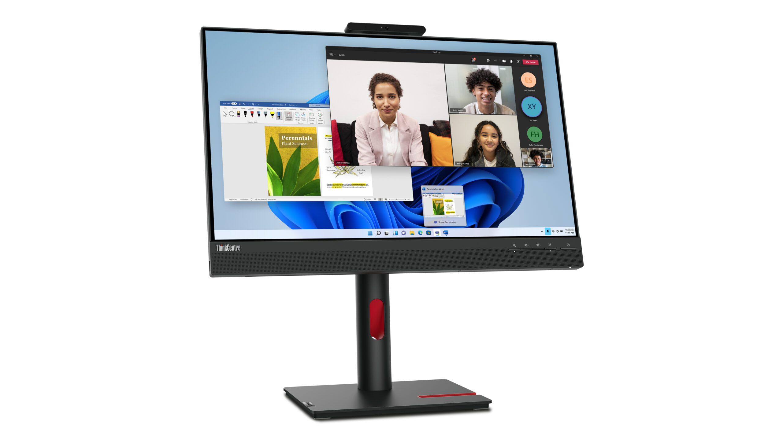 Lenovo ThinkCentre Tiny-In-One 24 Gen 5 monitor komputerowy 60,5 cm (23.8") 1920 x 1080 px Full HD LED Czarny - obrazek 2