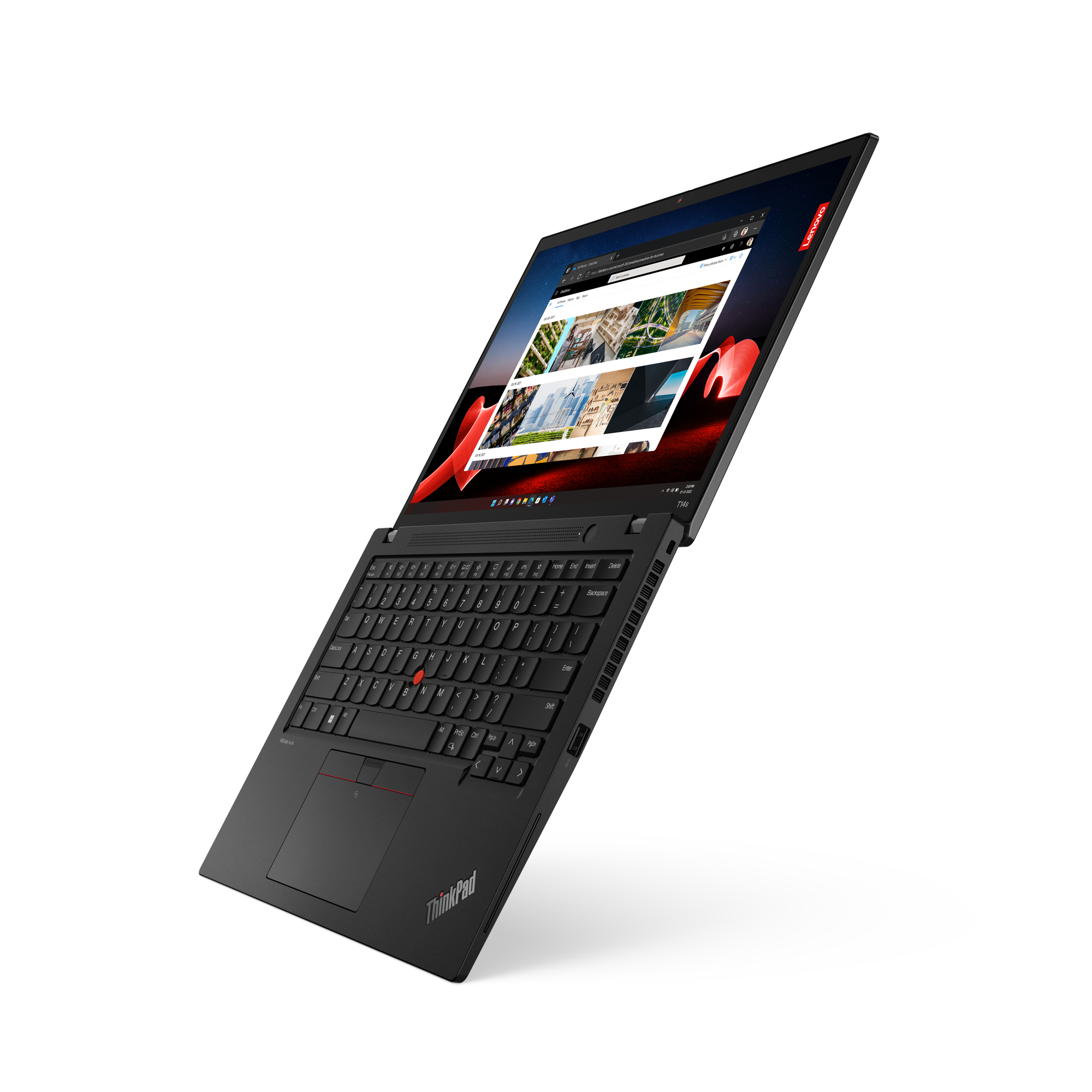 Lenovo ThinkPad T14s Gen 4 (AMD) AMD Ryzen™ 5 PRO 7540U Laptop 35,6 cm (14") WUXGA 16 GB LPDDR5x-SDRAM 512 GB SSD Wi-Fi 6E (802.11ax) Windows 11 Pro Angielski Czarny - obrazek 5