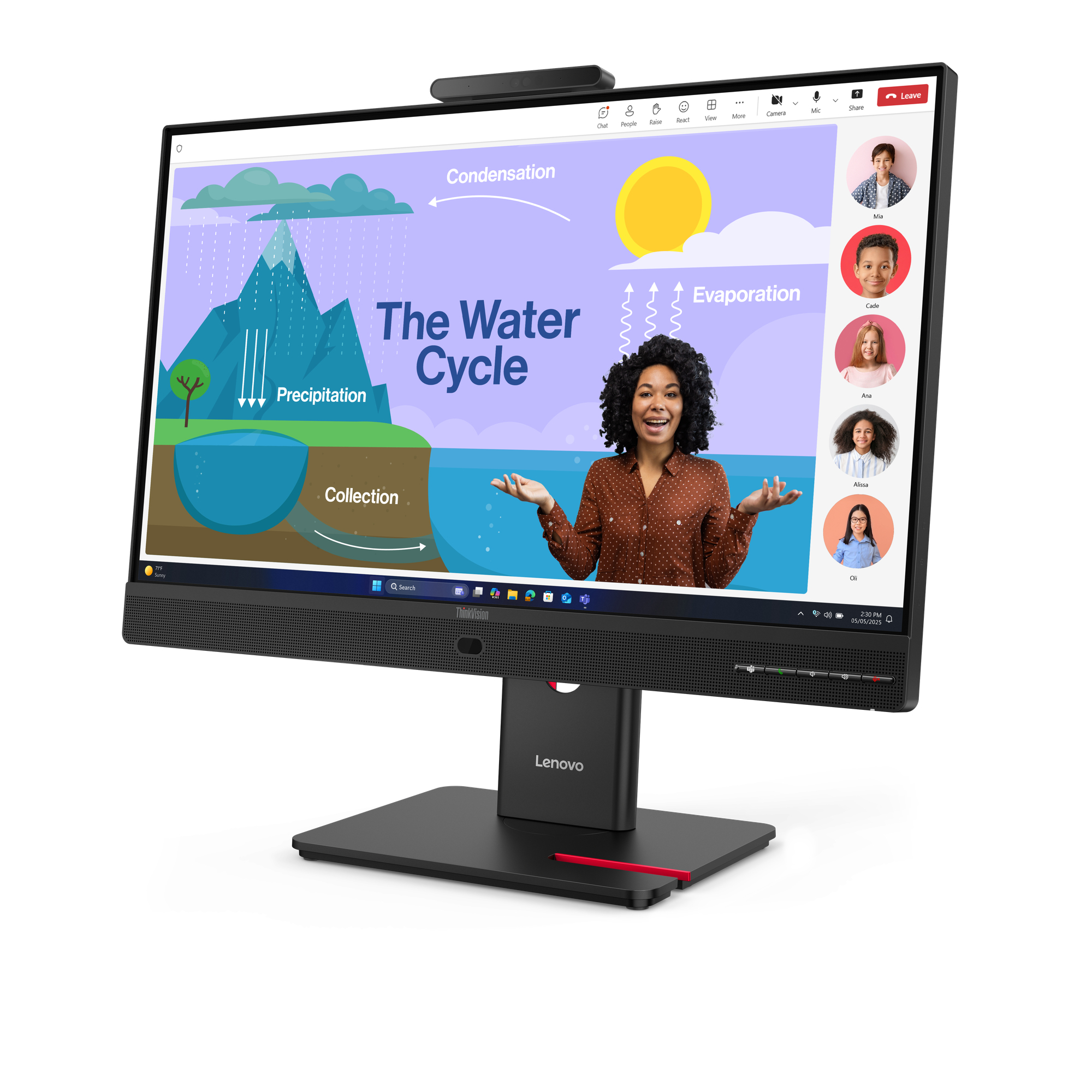 Lenovo ThinkVision T24D-4v monitor komputerowy 60,5 cm (23.8") 1920 x 1080 px Full HD LED Czarny - obrazek 2