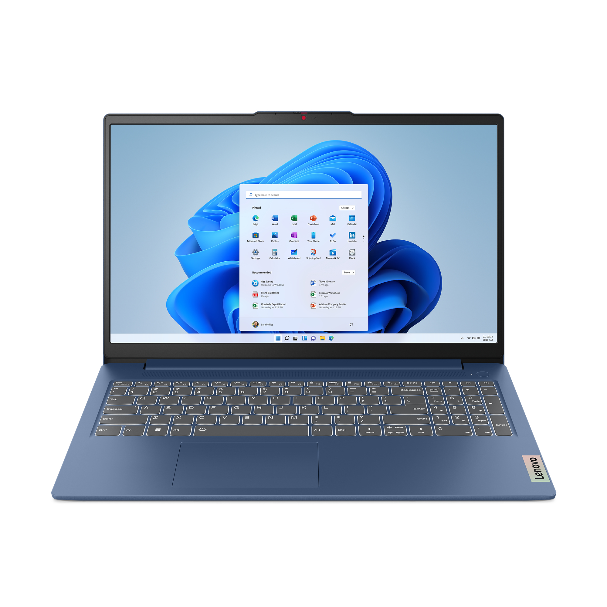 Lenovo IdeaPad Slim 3 15IAN8 Intel Core i3 N-series i3-N305 Laptop 39,6 cm (15.6") Full HD 8 GB LPDDR5-SDRAM 512 GB SSD Wi-Fi 5 (802.11ac) Windows 11 Home Angielski Niebieski