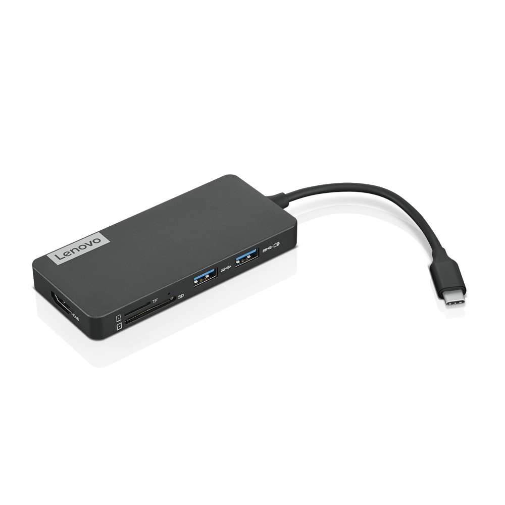 Lenovo GX90T77924 stacja dokująca Przewodowa USB 3.2 Gen 1 (3.1 Gen 1) Type-C Szary - obrazek 2