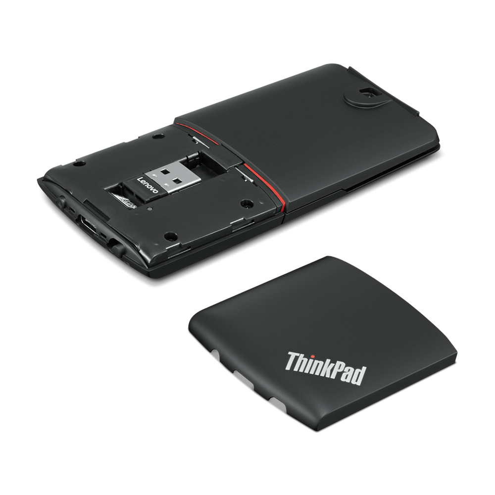 Lenovo 4Y50U45359 myszka Biuro Oburęczny RF Wireless + Bluetooth Optyczny 1600 DPI - obrazek 3