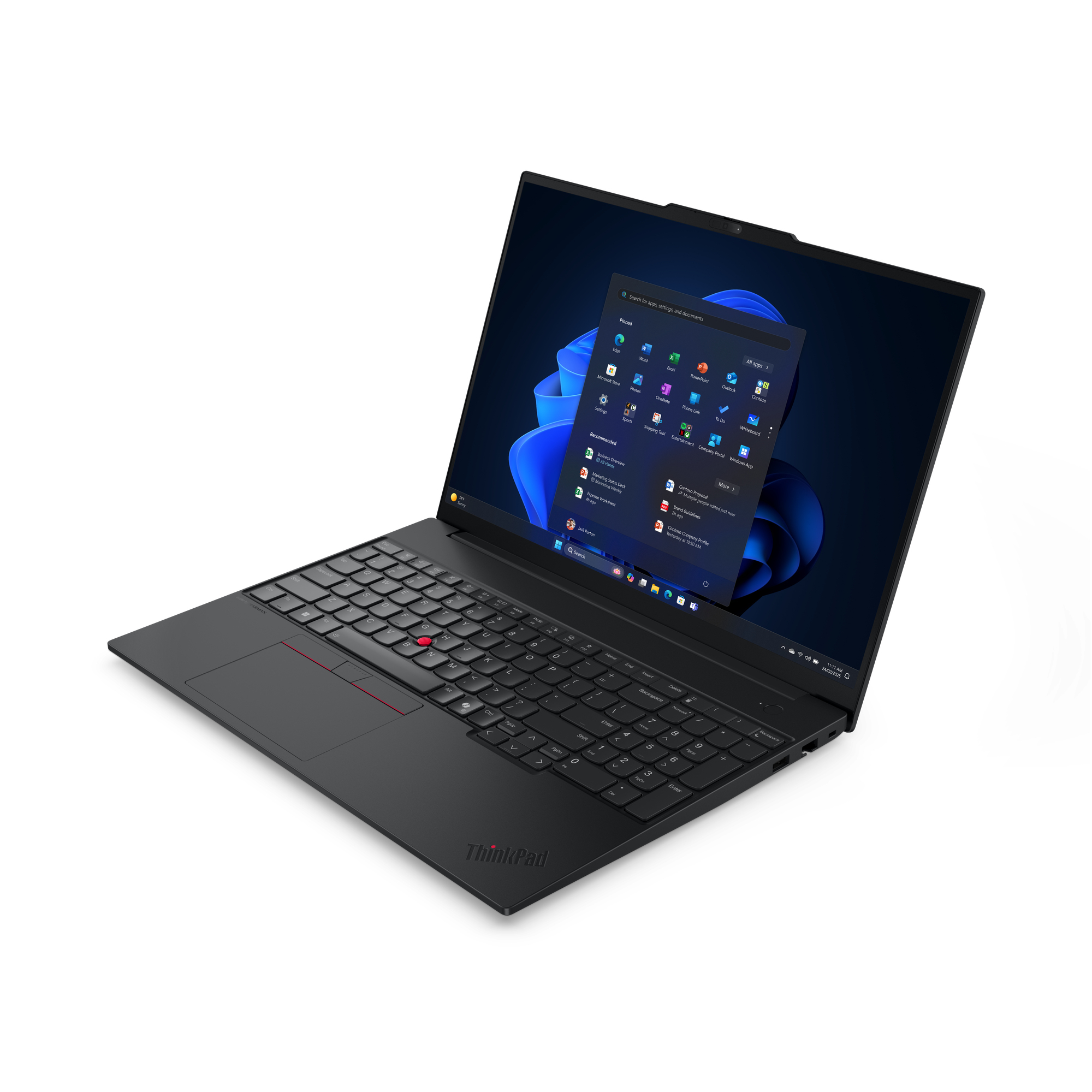 Lenovo ThinkPad E16 Gen 3 (AMD) AMD Ryzen™ 7 250 Laptop 40,6 cm (16") WUXGA 16 GB DDR5-SDRAM 512 GB SSD Wi-Fi 6E (802.11ax) Windows 11 Pro Angielski Czarny - obrazek 2