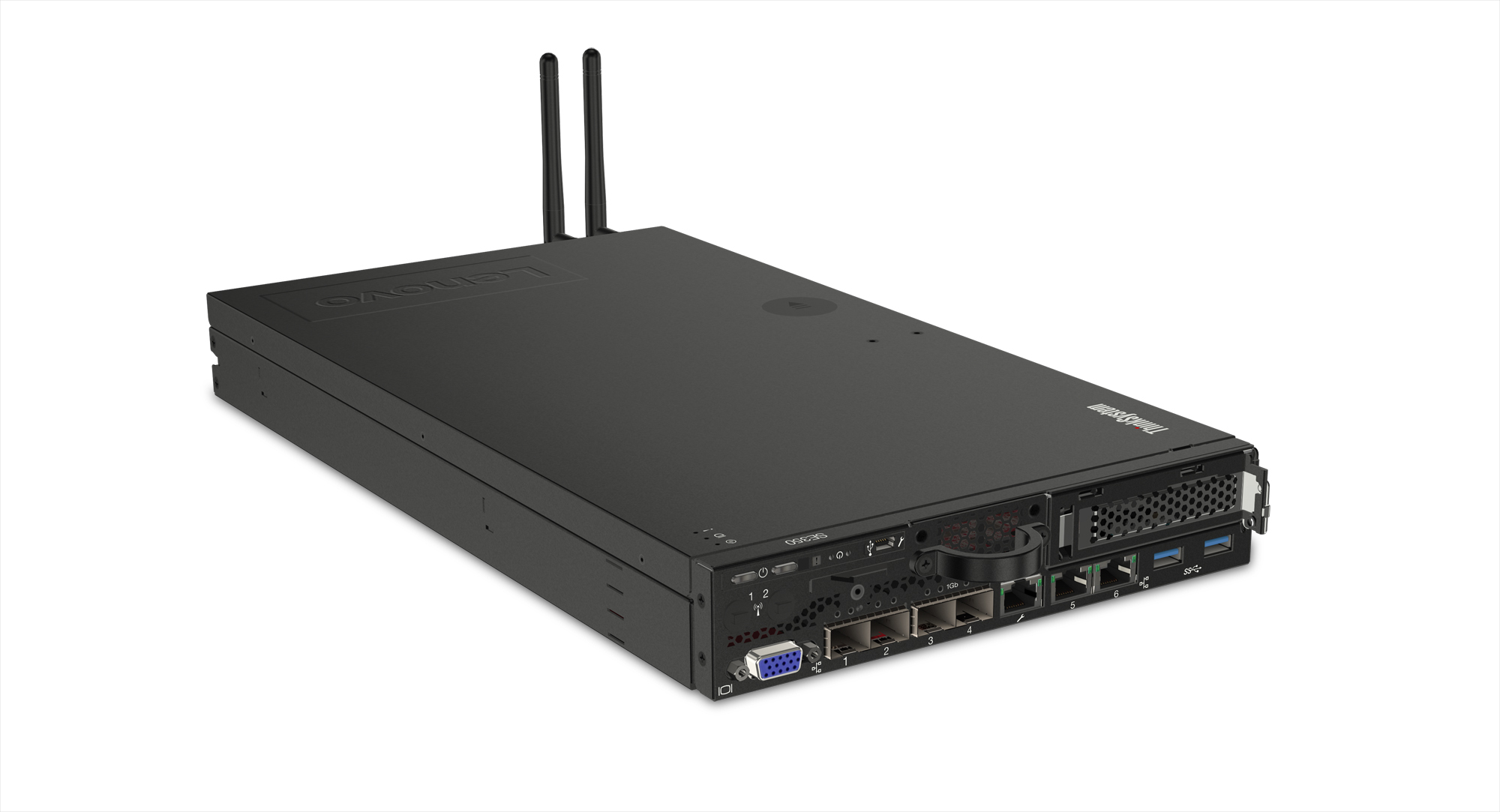 Lenovo ThinkSystem SE350 serwer Rack (1U) Intel® Xeon® D D-2143IT 2,2 GHz 32 GB DDR4-SDRAM - obrazek 2