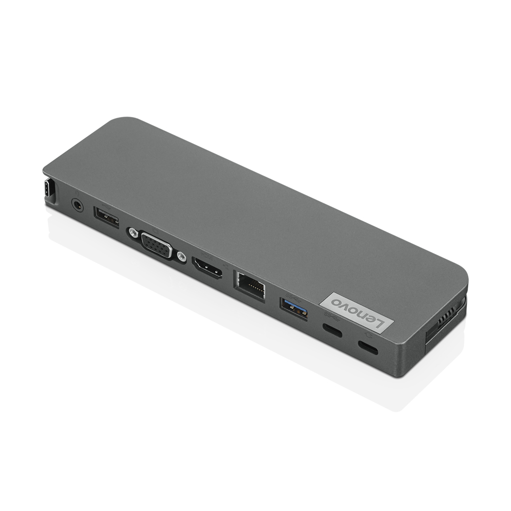 Lenovo USB-C Mini Dock Przewodowa USB 3.2 Gen 1 (3.1 Gen 1) Type-C Szary - obrazek 2