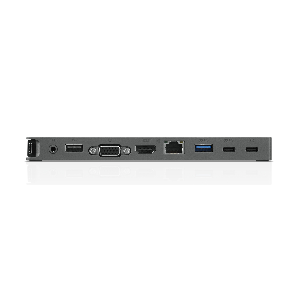 Lenovo USB-C Mini Dock Przewodowa USB 3.2 Gen 1 (3.1 Gen 1) Type-C Szary - obrazek 3