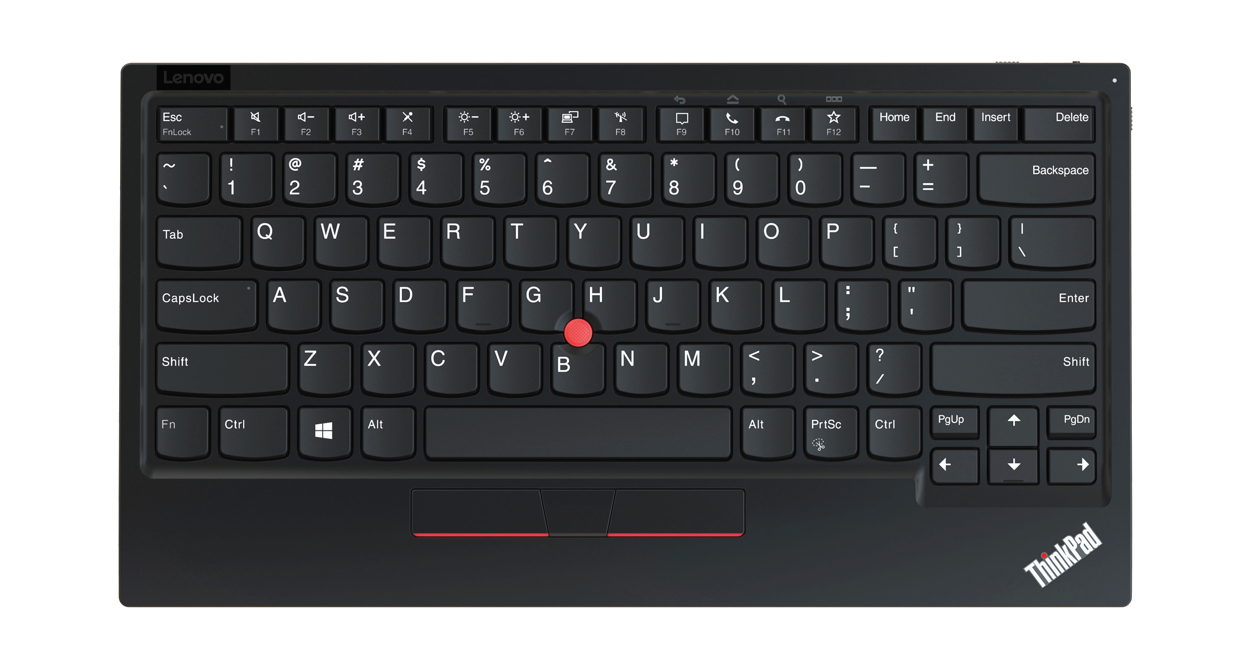 Lenovo ThinkPad Trackpoint II klawiatura Uniwersalne RF Wireless + Bluetooth QWERTY Angielski Czarny