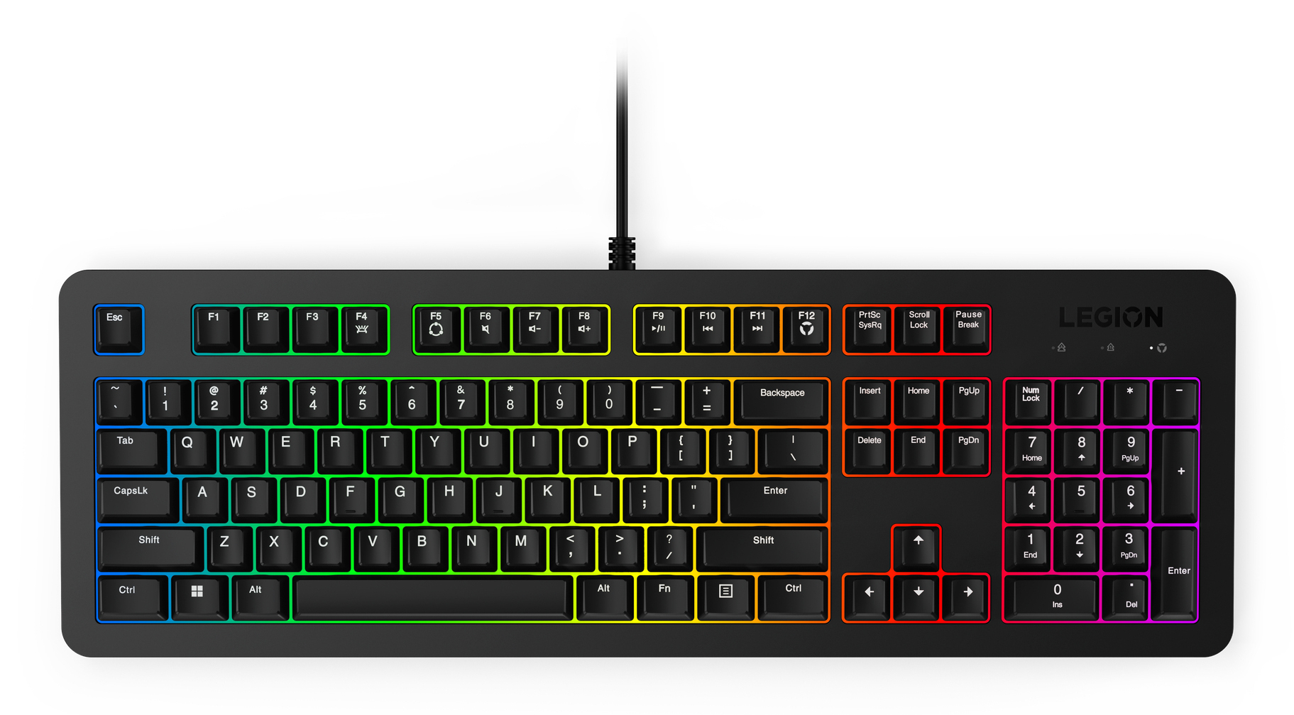 Lenovo K310 klawiatura Gaming USB US English Czarny