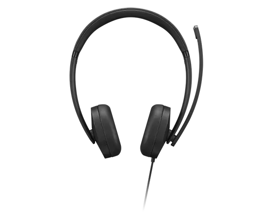 Lenovo 4XD1P83425 słuchawki/zestaw słuchawkowy Przewodowa Opaska na głowę Połączenia/muzyka USB Typu-A Czarny - obrazek 3