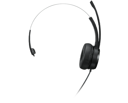 Lenovo 100 Mono Zestaw słuchawkowy Przewodowa Opaska na głowę Biuro/centrum telefoniczne USB Typu-A Czarny - obrazek 2