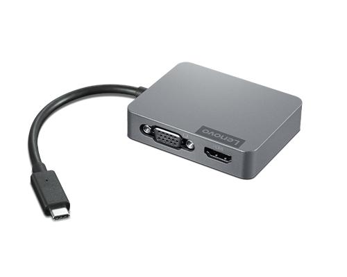 Lenovo 4X91A30366 stacja dokująca Przewodowa USB 2.0 Type-C Szary - obrazek 2