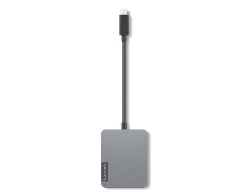 Lenovo 4X91A30366 stacja dokująca Przewodowa USB 2.0 Type-C Szary - obrazek 4