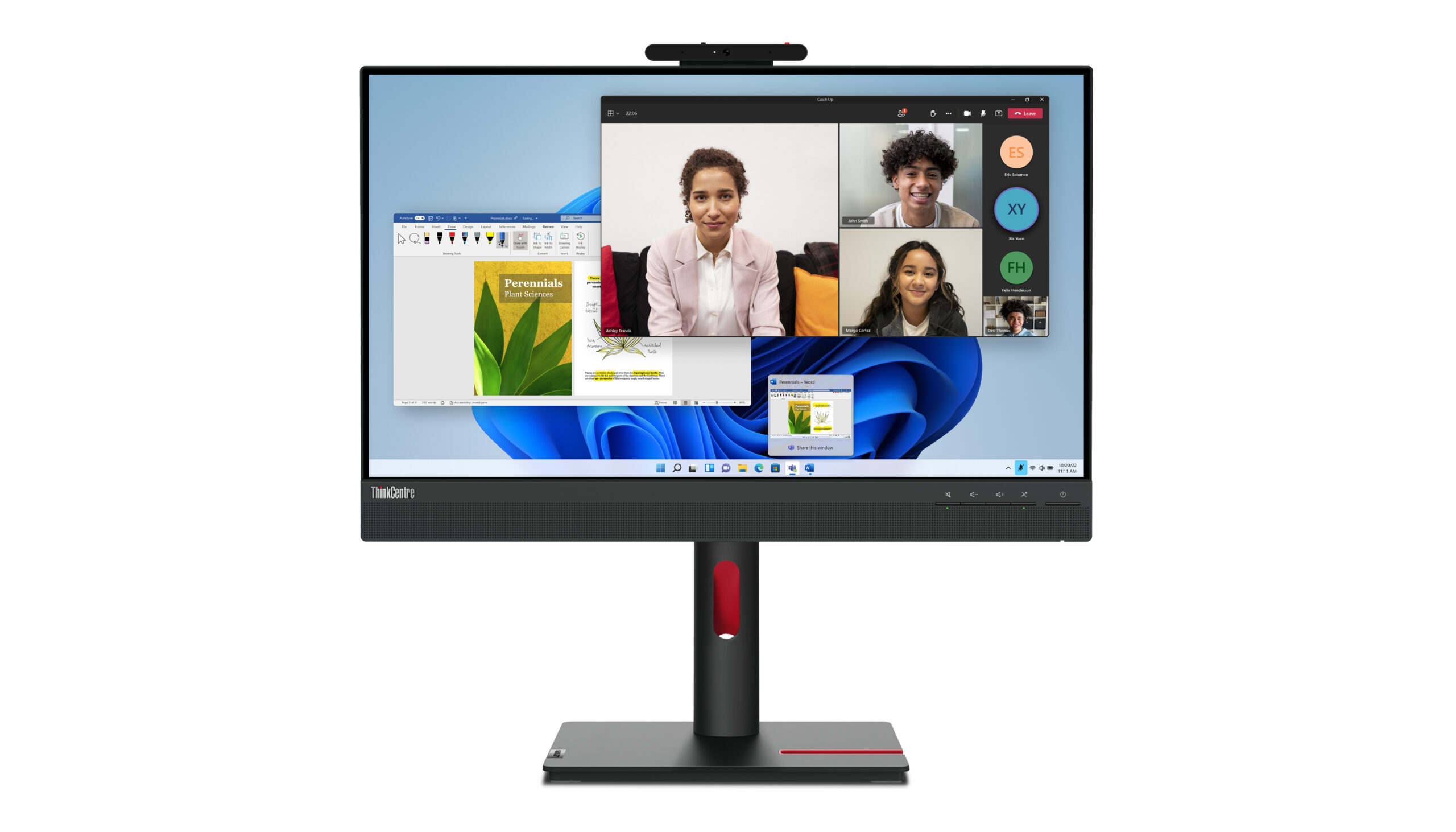 Lenovo ThinkCentre Tiny-In-One 24 Gen 5 monitor komputerowy 60,5 cm (23.8") 1920 x 1080 px Full HD LED Ekran dotykowy Czarny