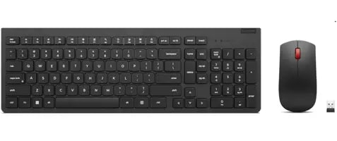Lenovo 4X31N50722 klawiatura Dołączona myszka Uniwersalne RF Wireless Czarny