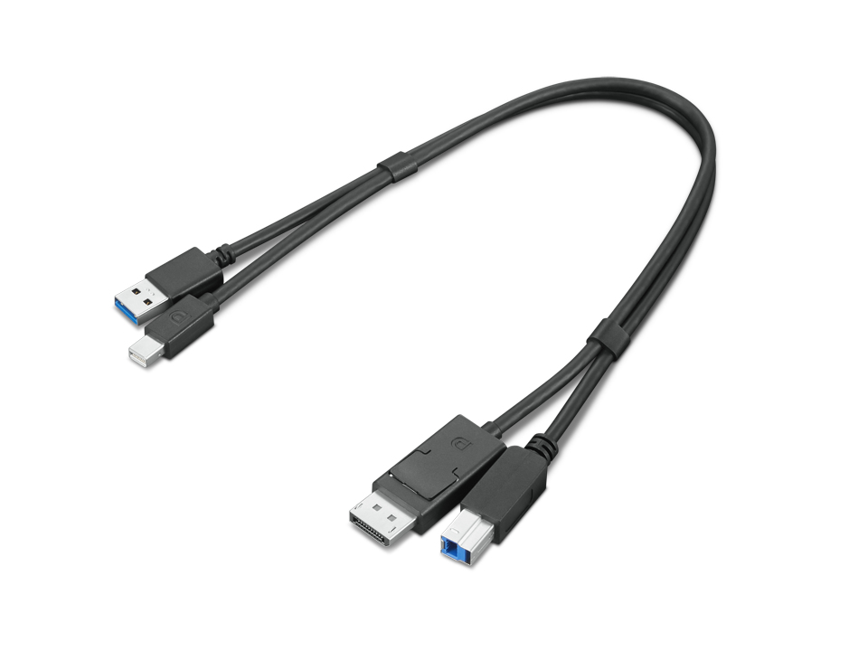 Lenovo 4X91D11453 kabel USB USB 3.2 Gen 1 (3.1 Gen 1) 0,43 m USB A USB B Czarny