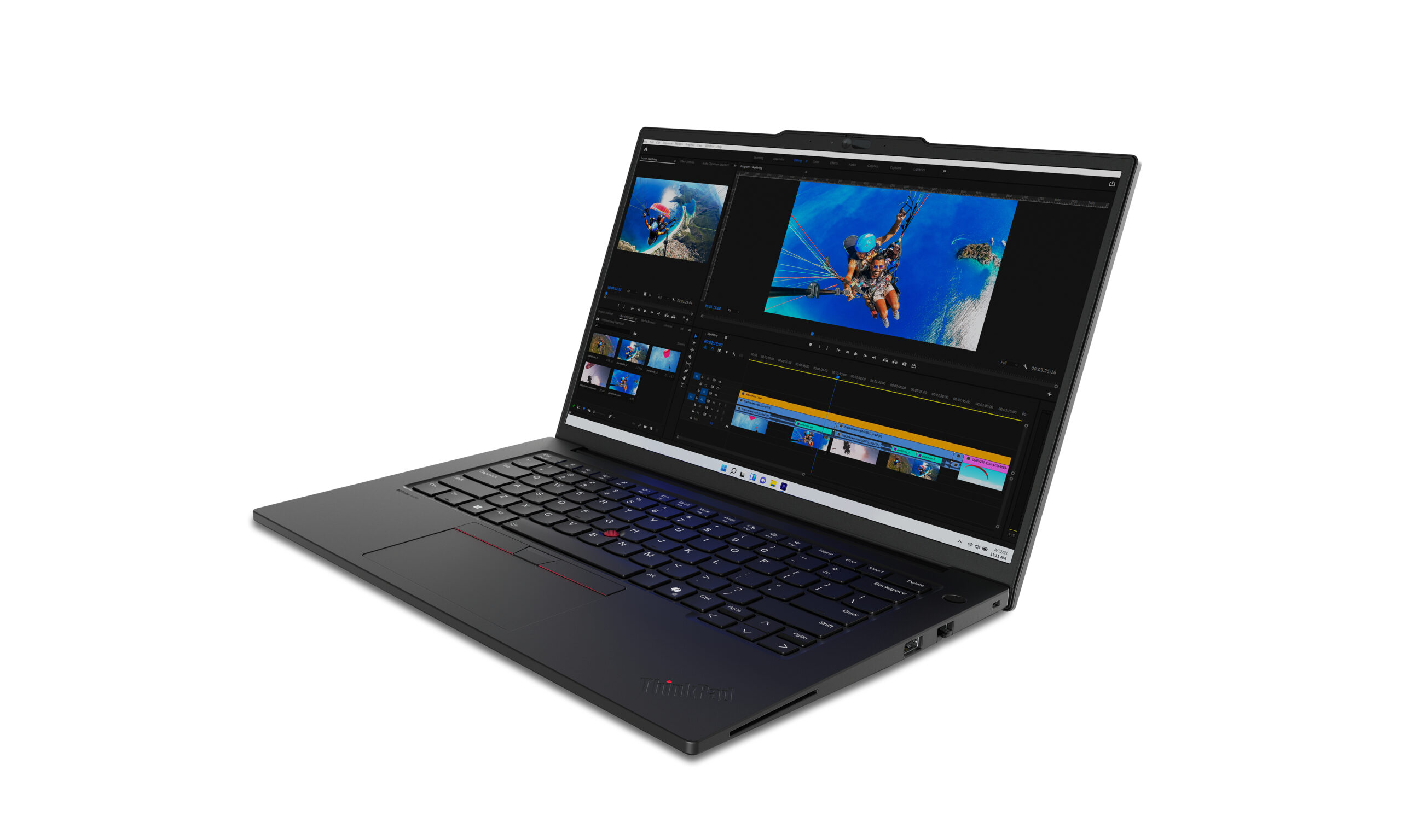 Lenovo ThinkPad P14s Gen 5 (Intel) Intel Core Ultra 7 165H Laptop 36,8 cm (14.5") 3K 32 GB DDR5-SDRAM 1 TB SSD NVIDIA RTX 500 Ada Wi-Fi 6E (802.11ax) Windows 11 Pro Angielski Czarny - obrazek 4