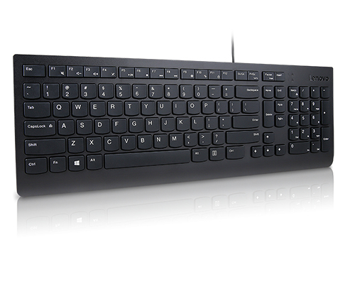 Lenovo Essential klawiatura Uniwersalne USB QWERTY US English Czarny - obrazek 2