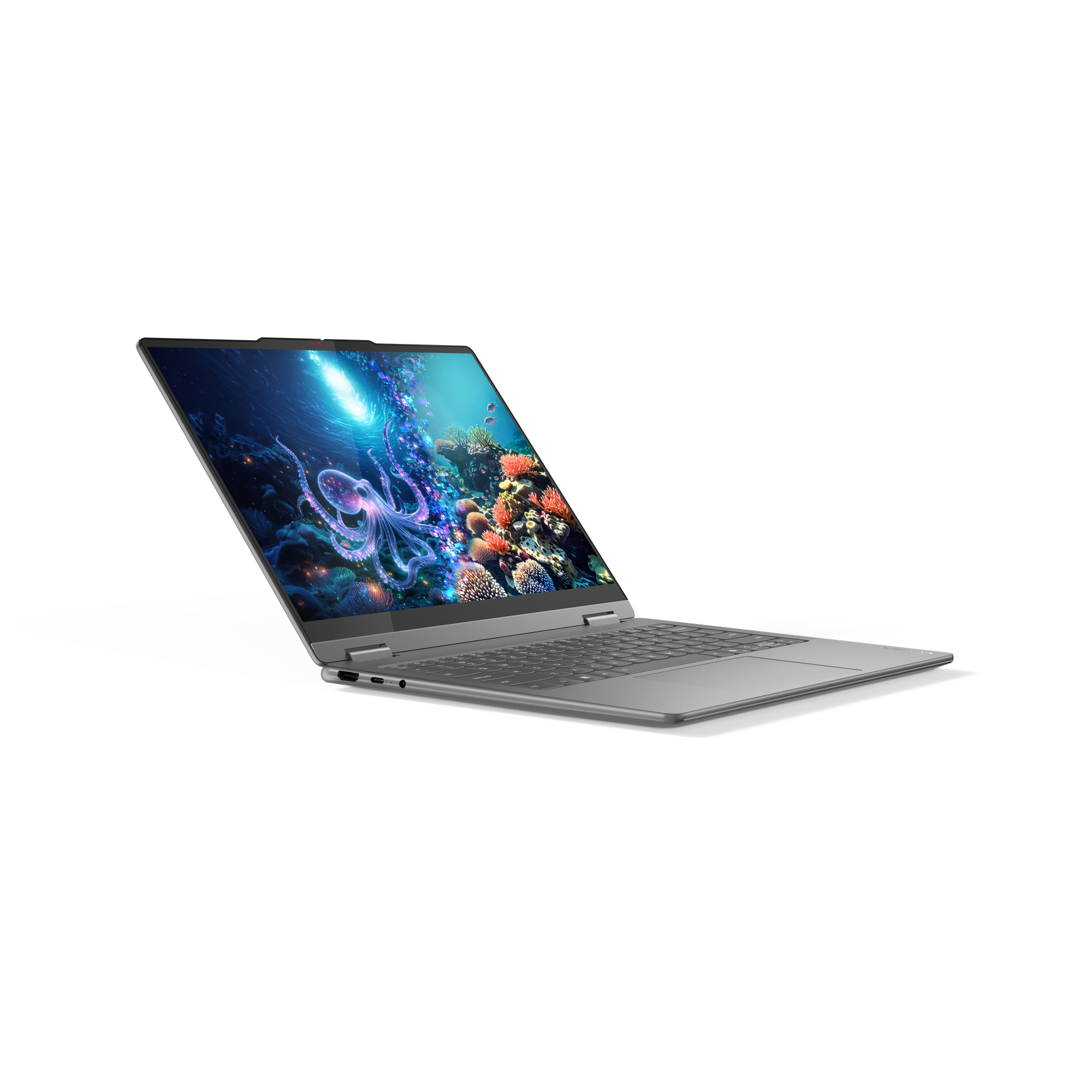 Lenovo Yoga 7 2-in-1 14ILL10 Copilot+ PC Intel Core Ultra 5 226V Hybryda (2w1) 35,6 cm (14") Ekran dotykowy WUXGA 16 GB LPDDR5x-SDRAM 1 TB SSD Wi-Fi 7 (802.11be) Windows 11 Home Angielski Szary - obrazek 3