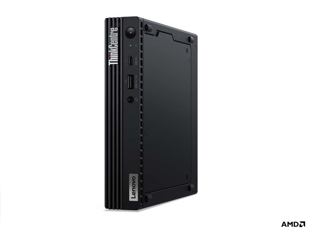 Lenovo ThinkCentre M75q AMD Ryzen™ 5 5600GE 8 GB DDR4-SDRAM 256 GB SSD Windows 11 Pro Mini PC Czarny - obrazek 2