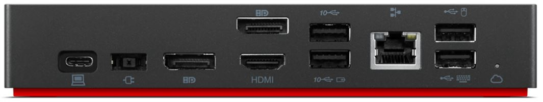 Lenovo ThinkPad Universal USB-C Smart Dock Przewodowa USB 3.2 Gen 2 (3.1 Gen 2) Type-C Czarny - obrazek 4
