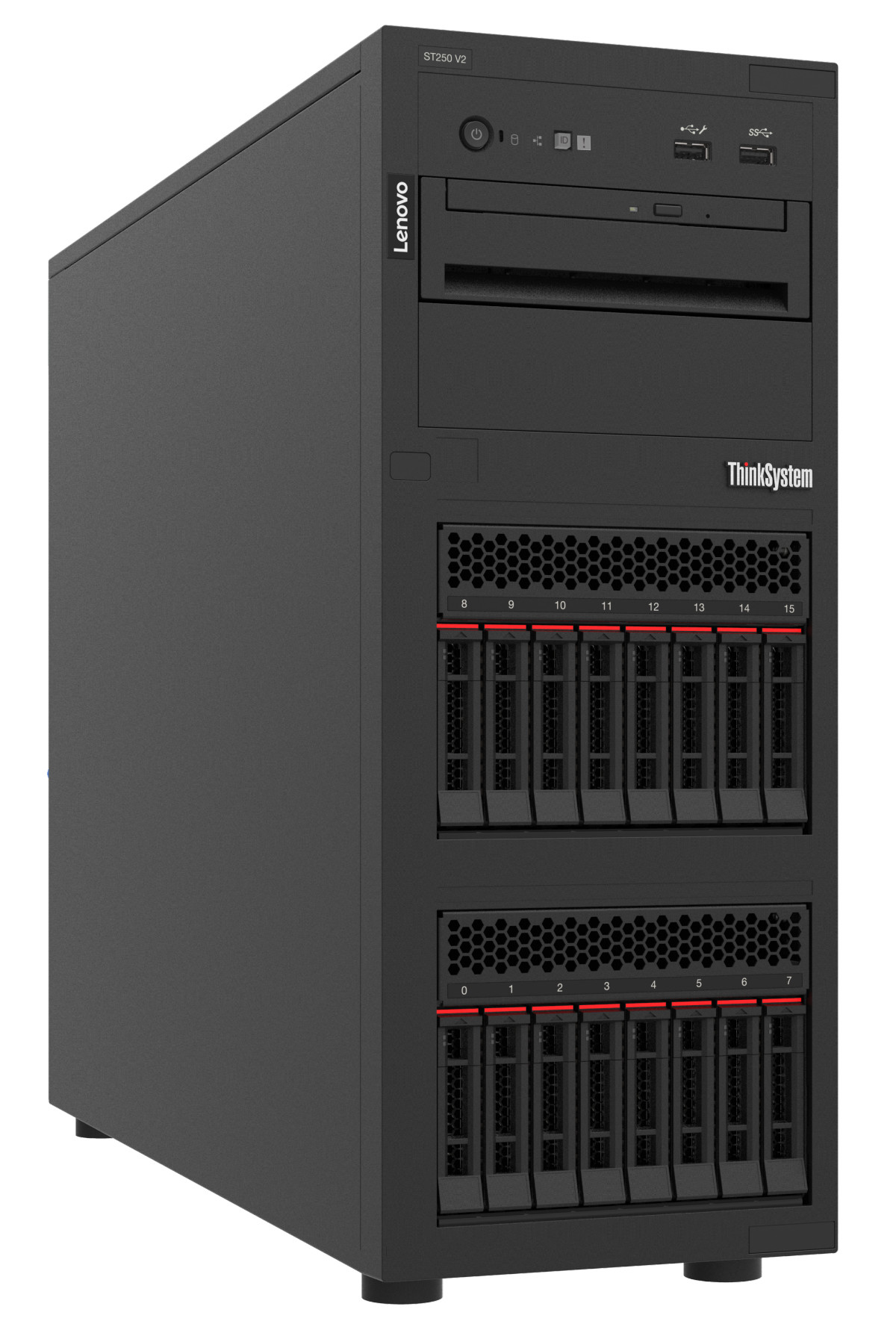 Lenovo ThinkSystem ST250 V2 serwer 0 GB Tower Intel Xeon E E-2356G 3,2 GHz 32 GB DDR4-SDRAM 750 W