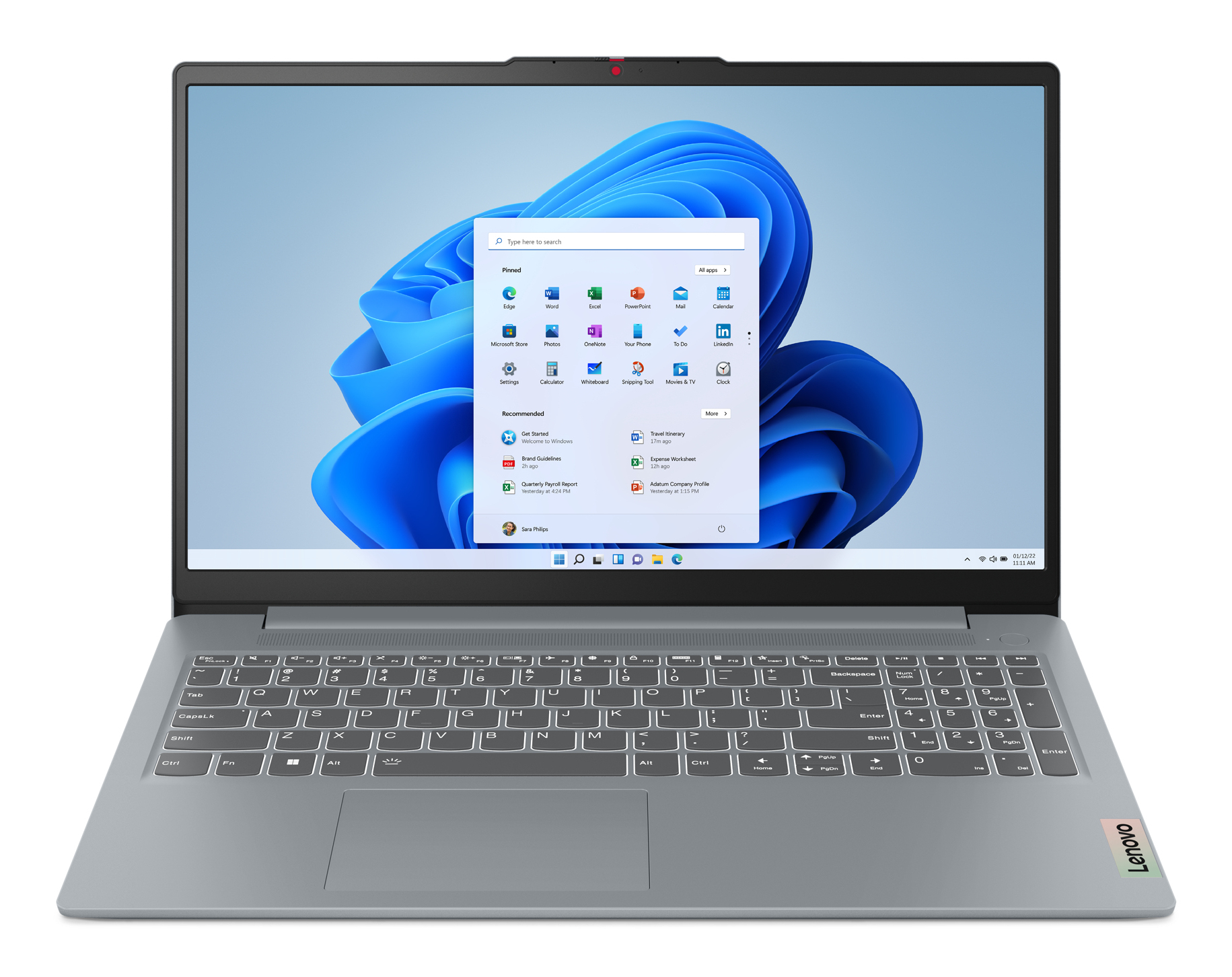 Lenovo IdeaPad Slim 3 15ABR8 AMD Ryzen™ 5 7530U Laptop 39,6 cm (15.6") Full HD 16 GB DDR4-SDRAM 512 GB SSD Wi-Fi 5 (802.11ac) Windows 11 Home Angielski Szary
