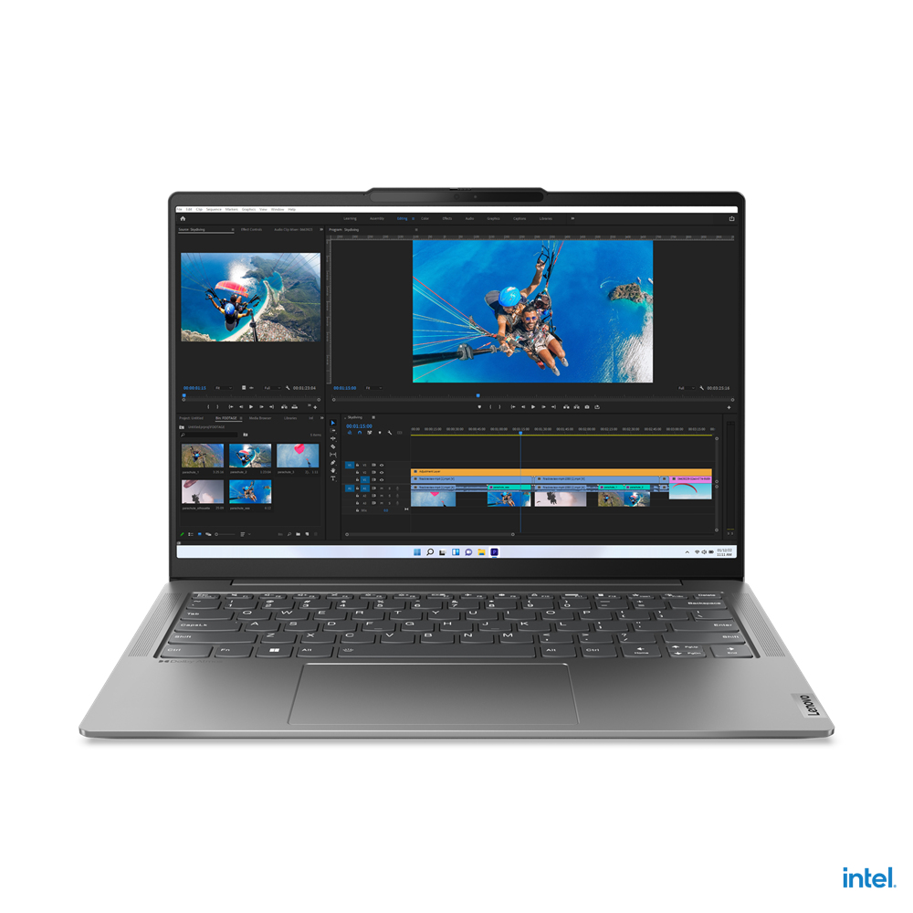Lenovo Yoga Slim 6 14IAP8 Intel® Core™ i7 i7-1260P Laptop 35,6 cm (14") WUXGA 16 GB LPDDR5-SDRAM 512 GB SSD Wi-Fi 6E (802.11ax) Windows 11 Home Angielski Szary - obrazek 2