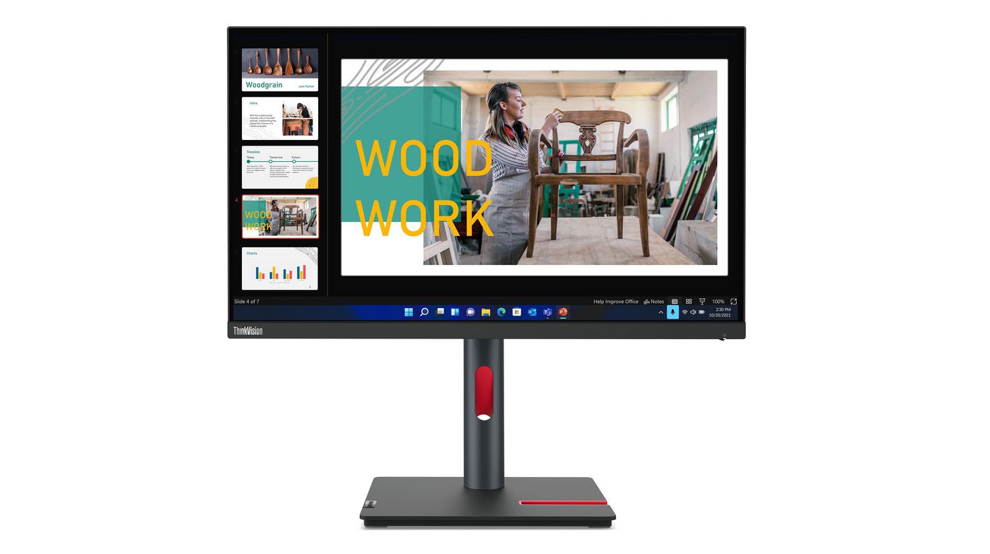 Lenovo Thinkvision P24Q-30 60.5 Cm (23.8") 2560 X 1440 Pixels Quad Hd Led Black