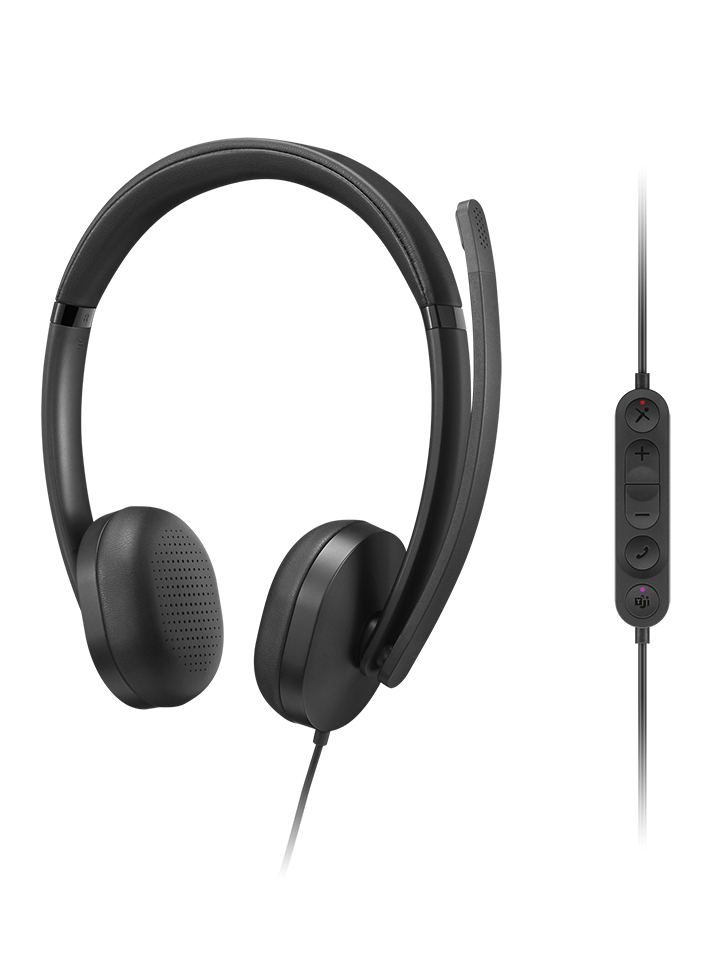 Lenovo VoIP Headset 5000 Zestaw słuchawkowy Przewodowa Opaska na głowę Biuro/centrum telefoniczne USB Type-C Czarny - obrazek 5