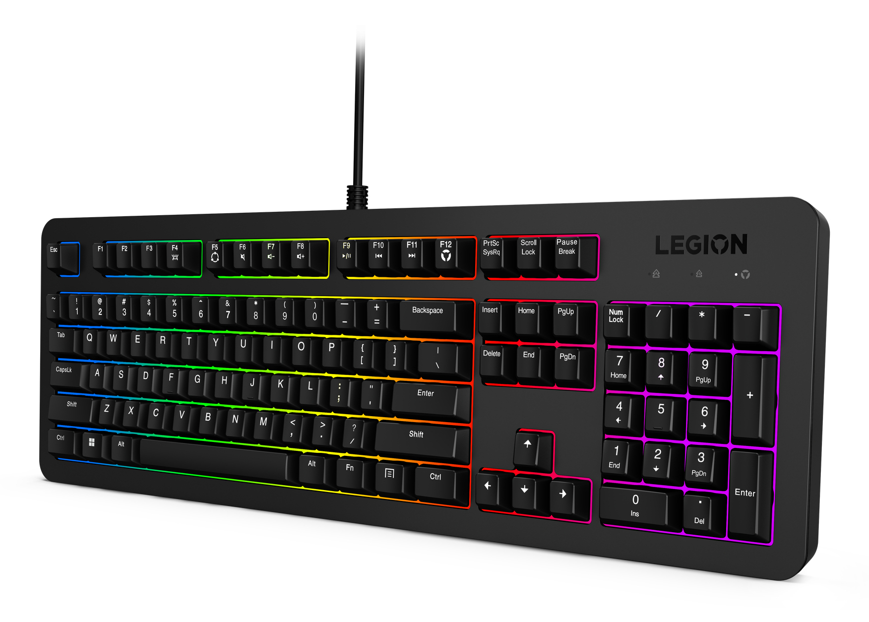 Lenovo K310 klawiatura Gaming USB US English Czarny - obrazek 3