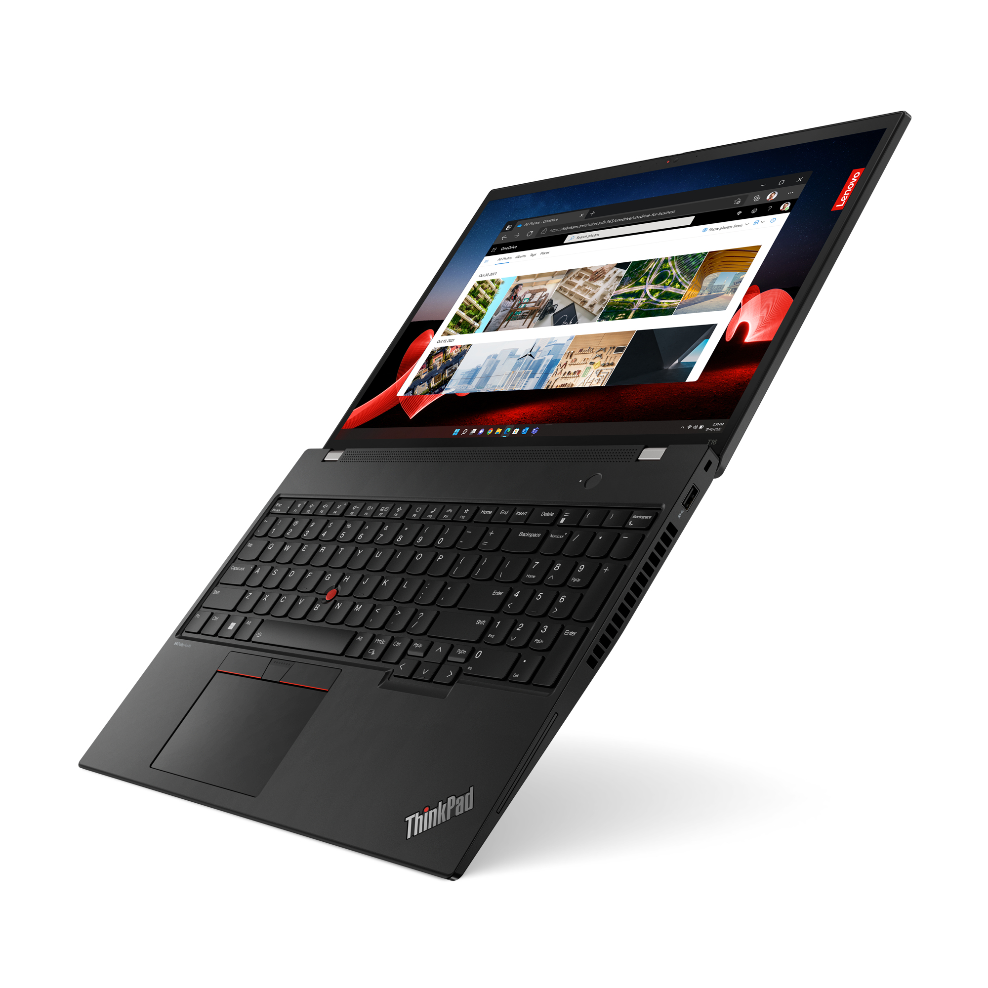 Lenovo ThinkPad T16 Gen 2 (AMD) AMD Ryzen™ 5 PRO 7540U Laptop 40,6 cm (16") WUXGA 16 GB LPDDR5x-SDRAM 512 GB SSD Wi-Fi 6E (802.11ax) Windows 11 Pro Angielski Czarny - obrazek 5