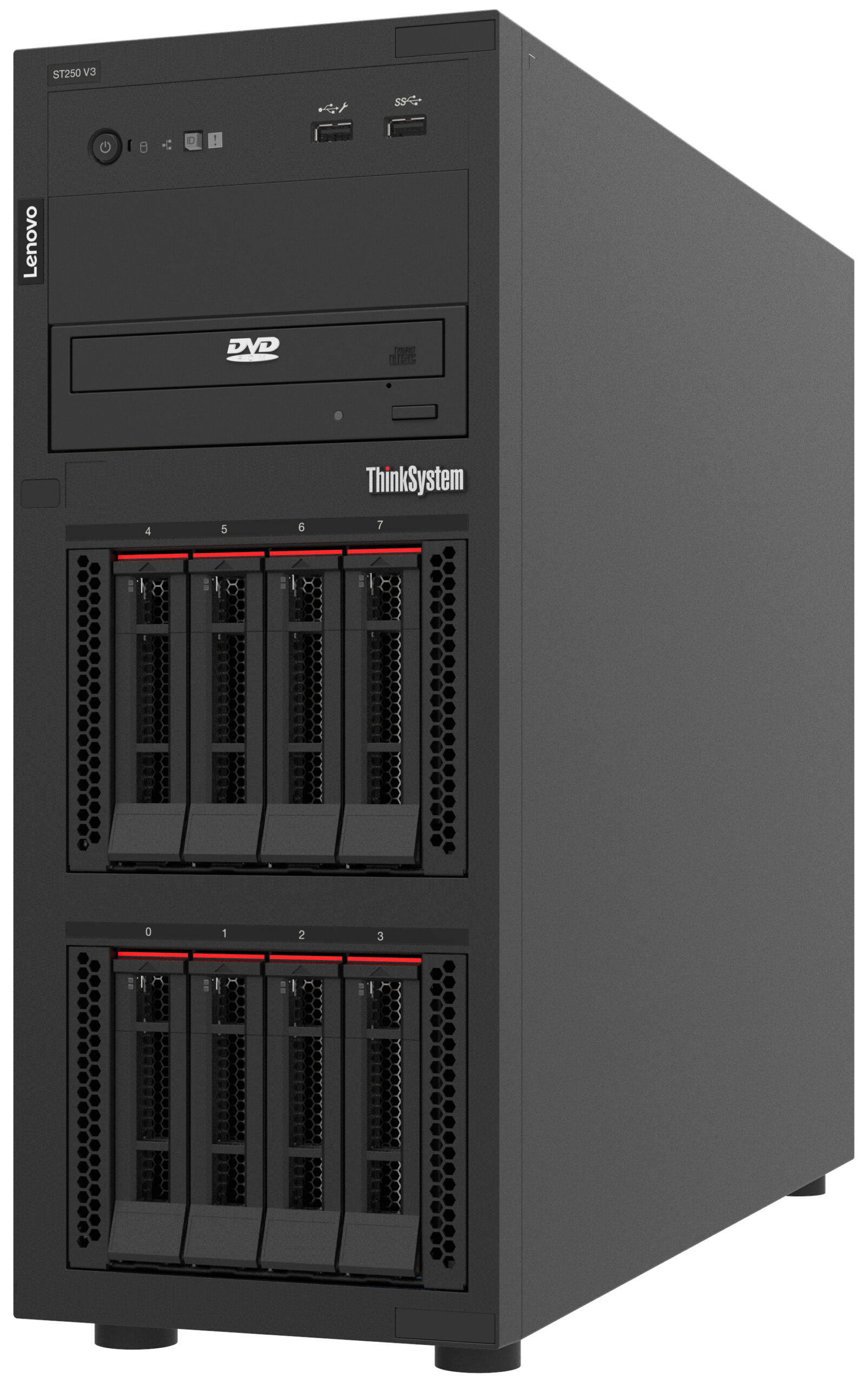 Lenovo ThinkSystem ST250 V3 serwer Tower Intel® Xeon® 6353P 2,7 GHz 16 GB DDR5-SDRAM 800 W - obrazek 2