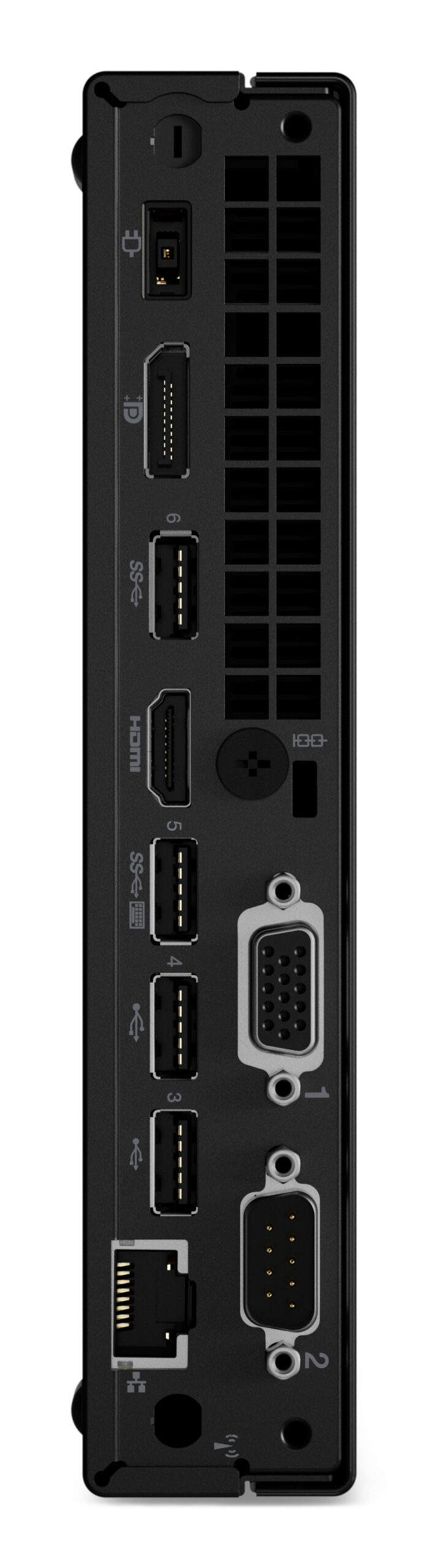 Lenovo ThinkCentre M75q AMD Ryzen™ 3 PRO 5350GE 8 GB DDR4-SDRAM 256 GB SSD Windows 11 Pro Mini PC Czarny - obrazek 2