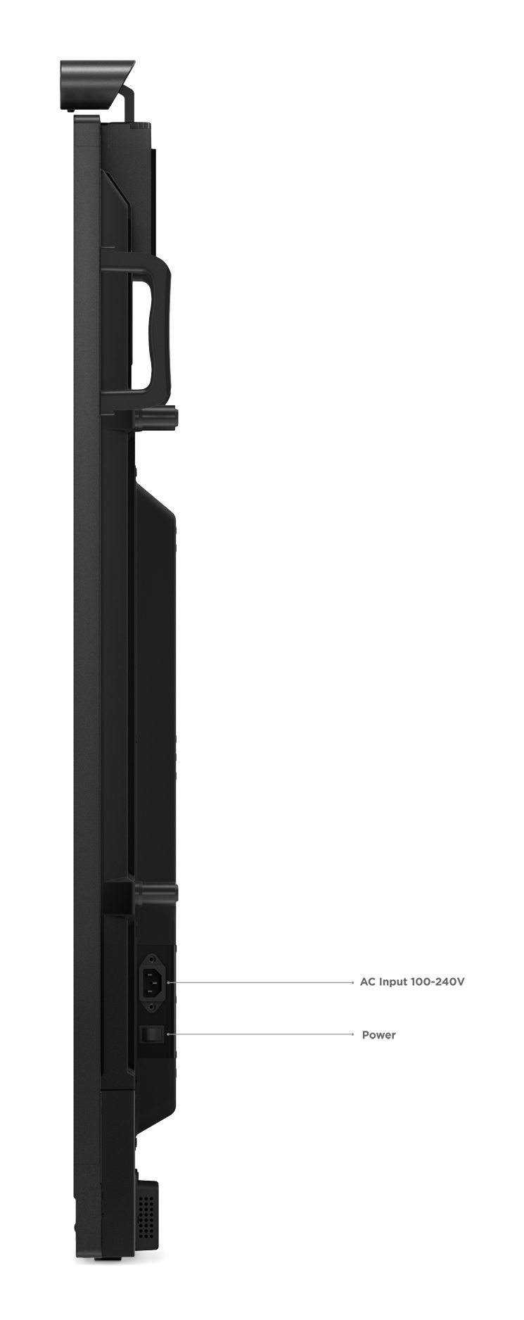 Lenovo ThinkVision T65 monitor komputerowy 165,1 cm (65") 3840 x 2160 px 4K Ultra HD LED Ekran dotykowy Czarny - obrazek 3
