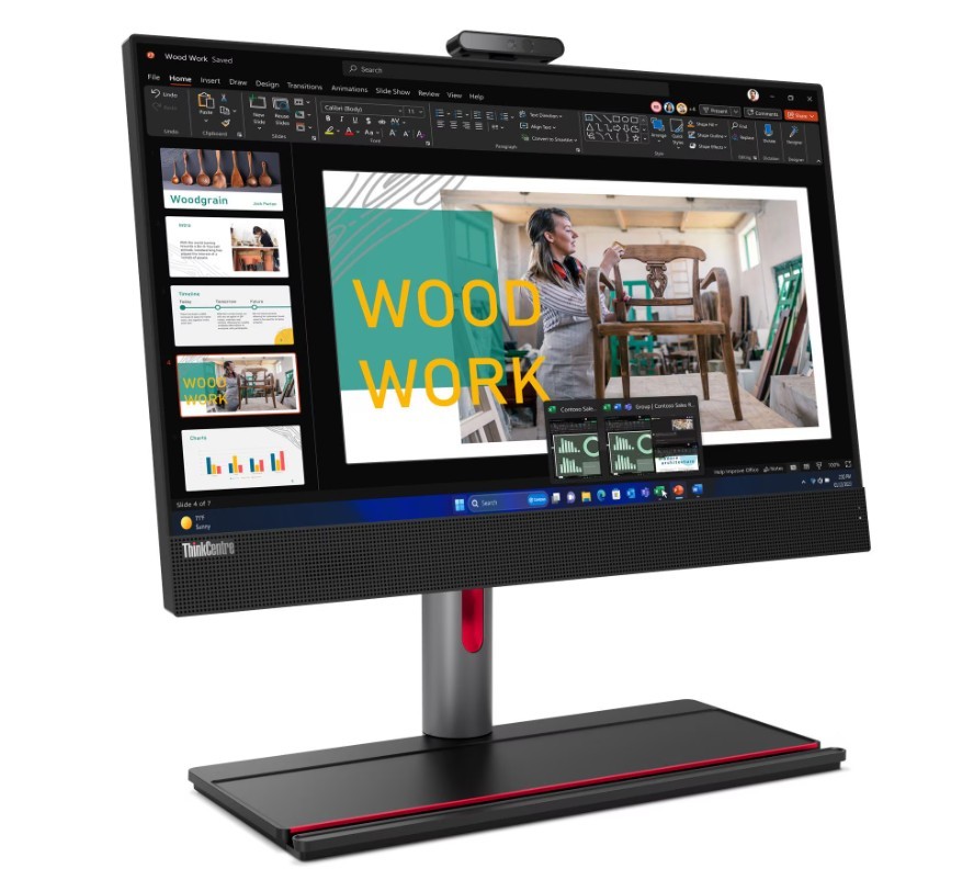 ThinkCentre M90a G5 AiO 23,8" FHD Core i5-14500 VP 16GB 512GB DVDRW WiFi 6e BT Full Function W11P 3Y Onsite 1Y Premier - obrazek 2
