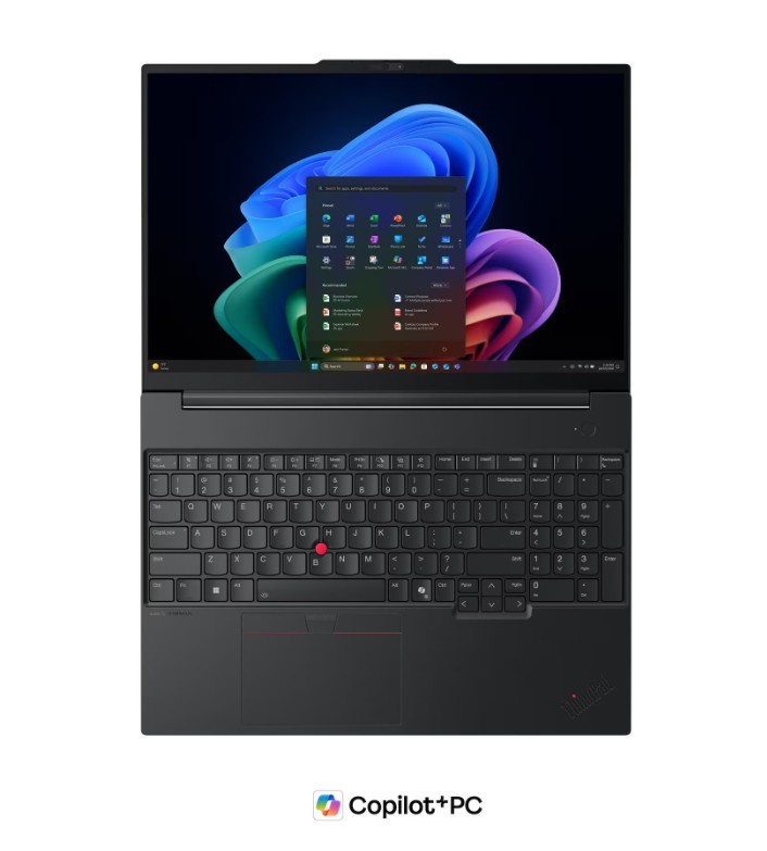 Lenovo ThinkPad E16 Gen 3 (Intel) Copilot+ PC Intel Core Ultra 7 258V Laptop 40,6 cm (16") WUXGA 32 GB LPDDR5x-SDRAM 512 GB SSD Wi-Fi 6E (802.11ax) Windows 11 Pro Angielski Czarny - obrazek 2