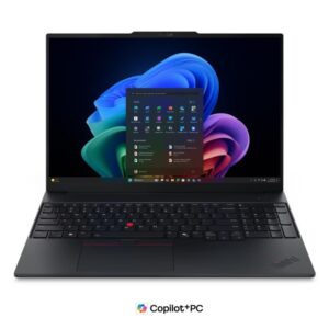 Lenovo ThinkPad E16 Gen 3 (Intel) Copilot+ PC Intel Core Ultra 7 258V Laptop 40,6 cm (16") WUXGA 32 GB LPDDR5x-SDRAM 1 TB SSD Wi-Fi 6E (802.11ax) Windows 11 Pro Angielski Czarny