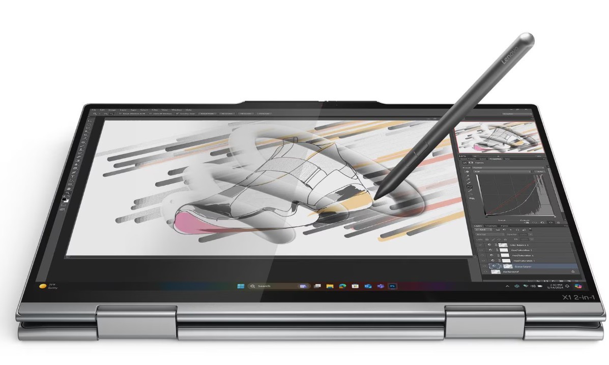 Ultrabook Thinkpad X1 2-in-1 Gen10 21NU00KWPB W11Pro ULT7 258V/32GB1TB/INT/14.0 WUXGA/Touch/Grey/3YR Premier + CO2 offset - obrazek 3