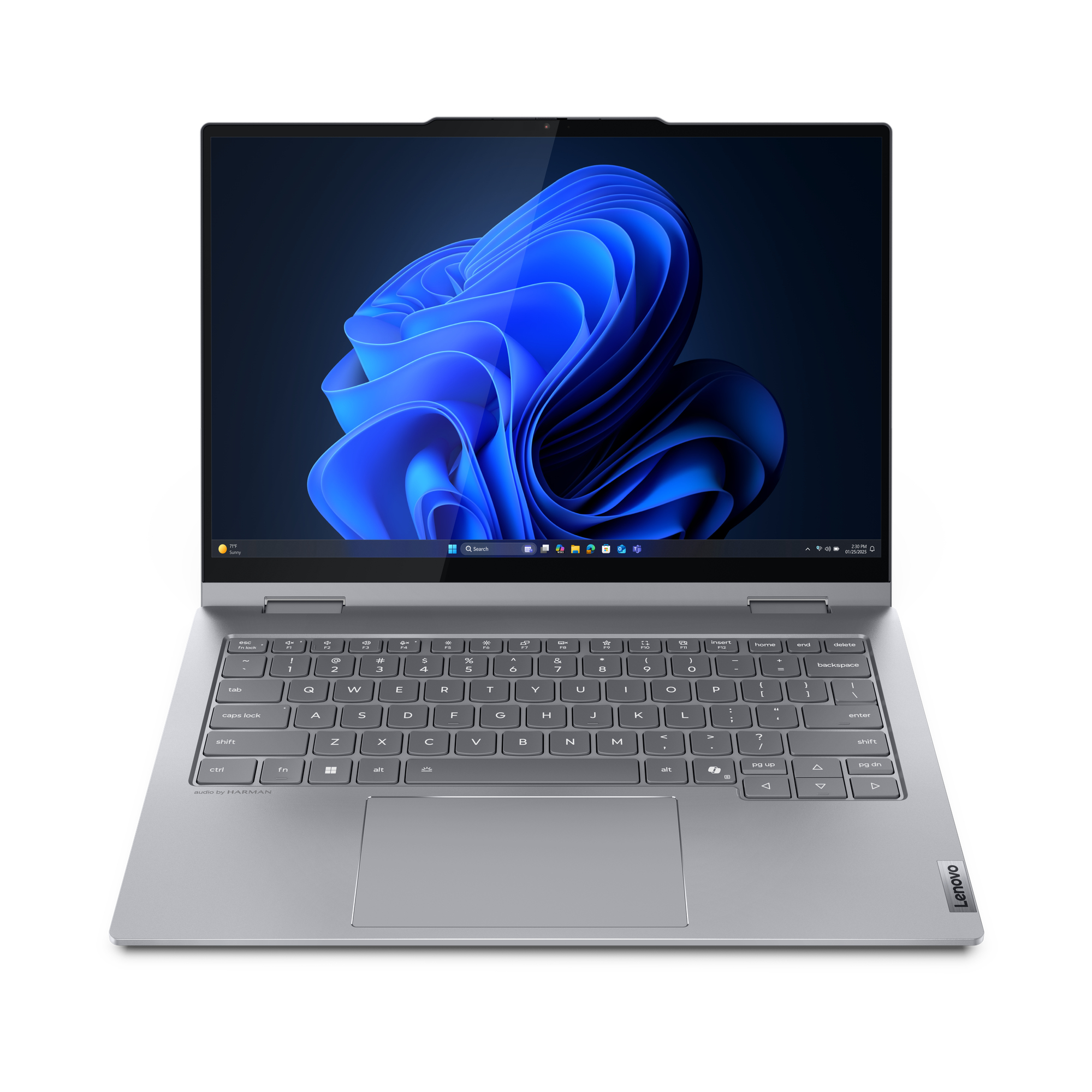 Lenovo ThinkBook 14 2-in-1 G5 IAU Intel Core Ultra 7 255U Hybryda (2w1) 35,6 cm (14") Ekran dotykowy WUXGA 32 GB DDR5-SDRAM 512 GB SSD Wi-Fi 6E (802.11ax) Windows 11 Pro Hiszpański Szary