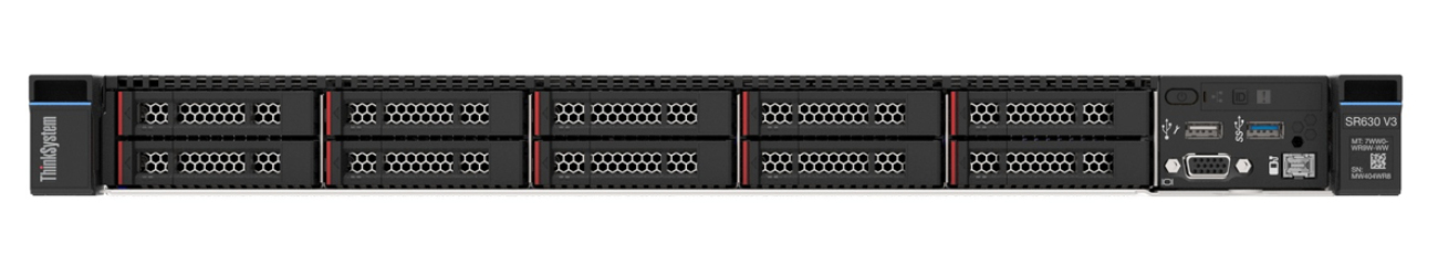 Lenovo ThinkSystem SR630 V3 serwer Rack (1U) Intel® Xeon Silver 4510 2,4 GHz 32 GB DDR5-SDRAM 1100 W