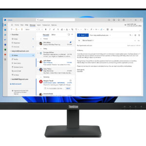 Lenovo ThinkVision S24-4e monitor komputerowy 60,5 cm (23.8") 1920 x 1080 px Full HD LED Czarny