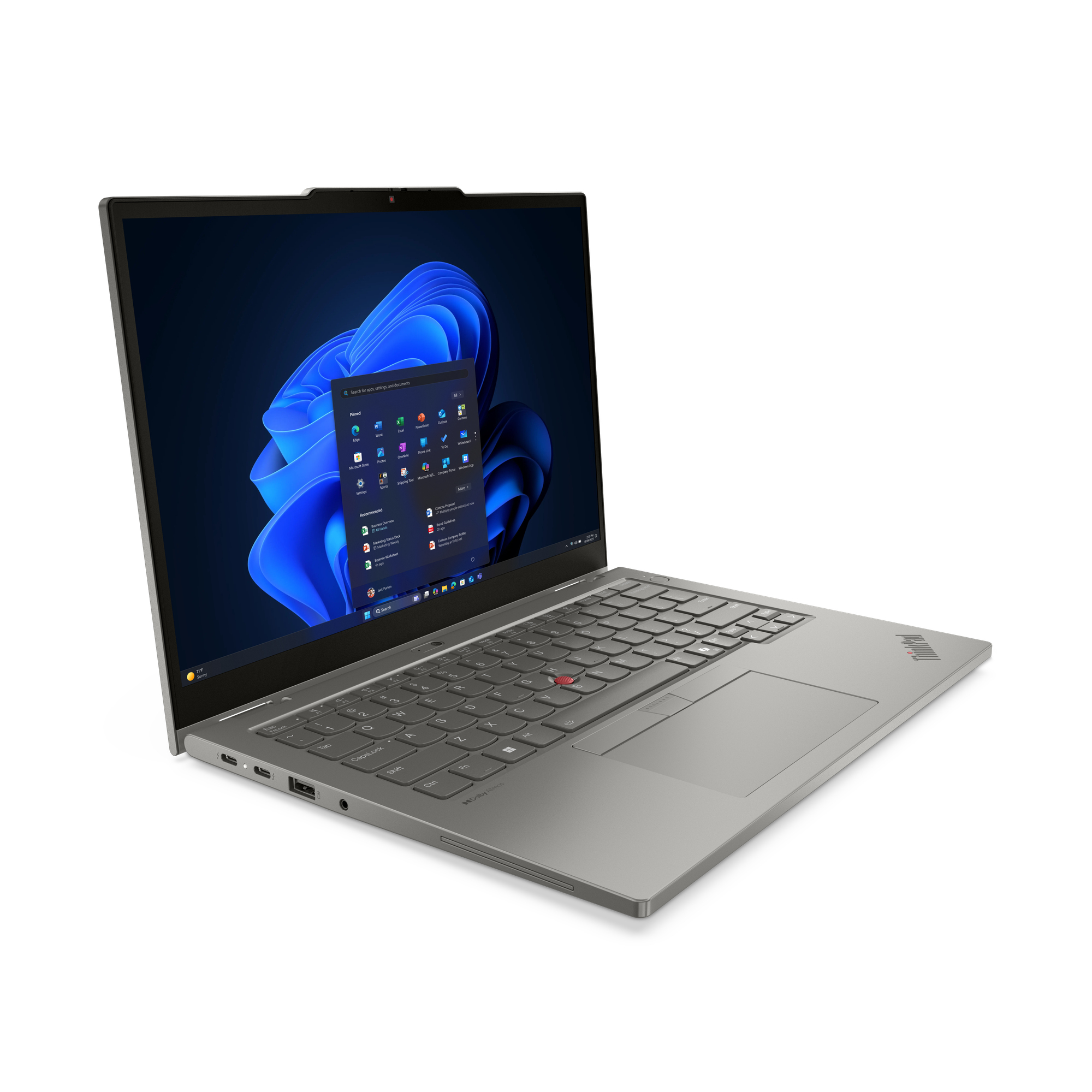 Lenovo ThinkPad L13 2-in-1 Gen 6 (AMD) AMD Ryzen™ 5 PRO 215 Hybryda (2w1) 33,8 cm (13.3") Ekran dotykowy WUXGA 16 GB LPDDR5x-SDRAM 512 GB SSD Wi-Fi 7 (802.11be) Windows 11 Pro Włoski Szary - obrazek 4