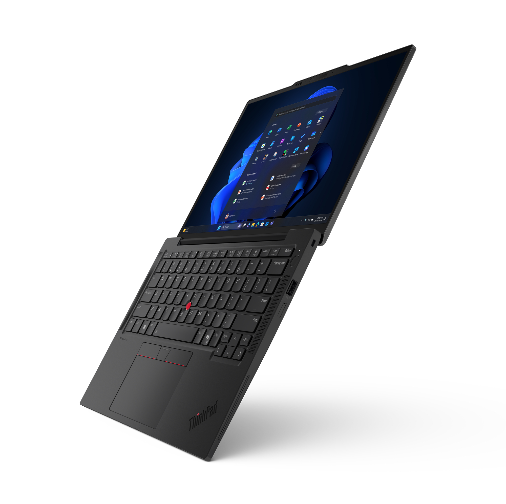 Lenovo ThinkPad X13 Gen 6 (Intel) Intel Core Ultra 7 255U Laptop 33,8 cm (13.3") WUXGA 32 GB LPDDR5x-SDRAM 1 TB SSD Wi-Fi 7 (802.11be) Windows 11 Pro Niemiecki Czarny - obrazek 3