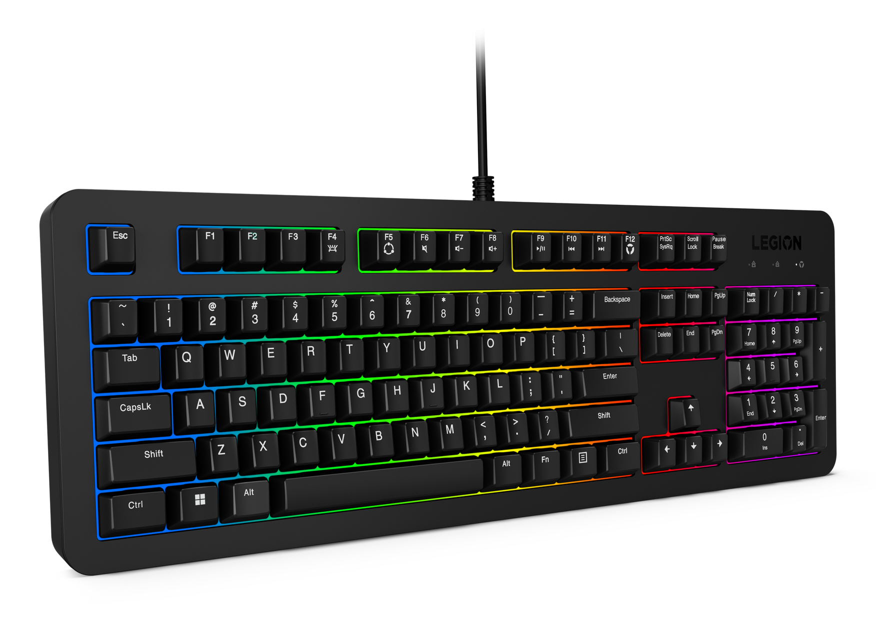 Lenovo K310 klawiatura Gaming USB US English Czarny - obrazek 4