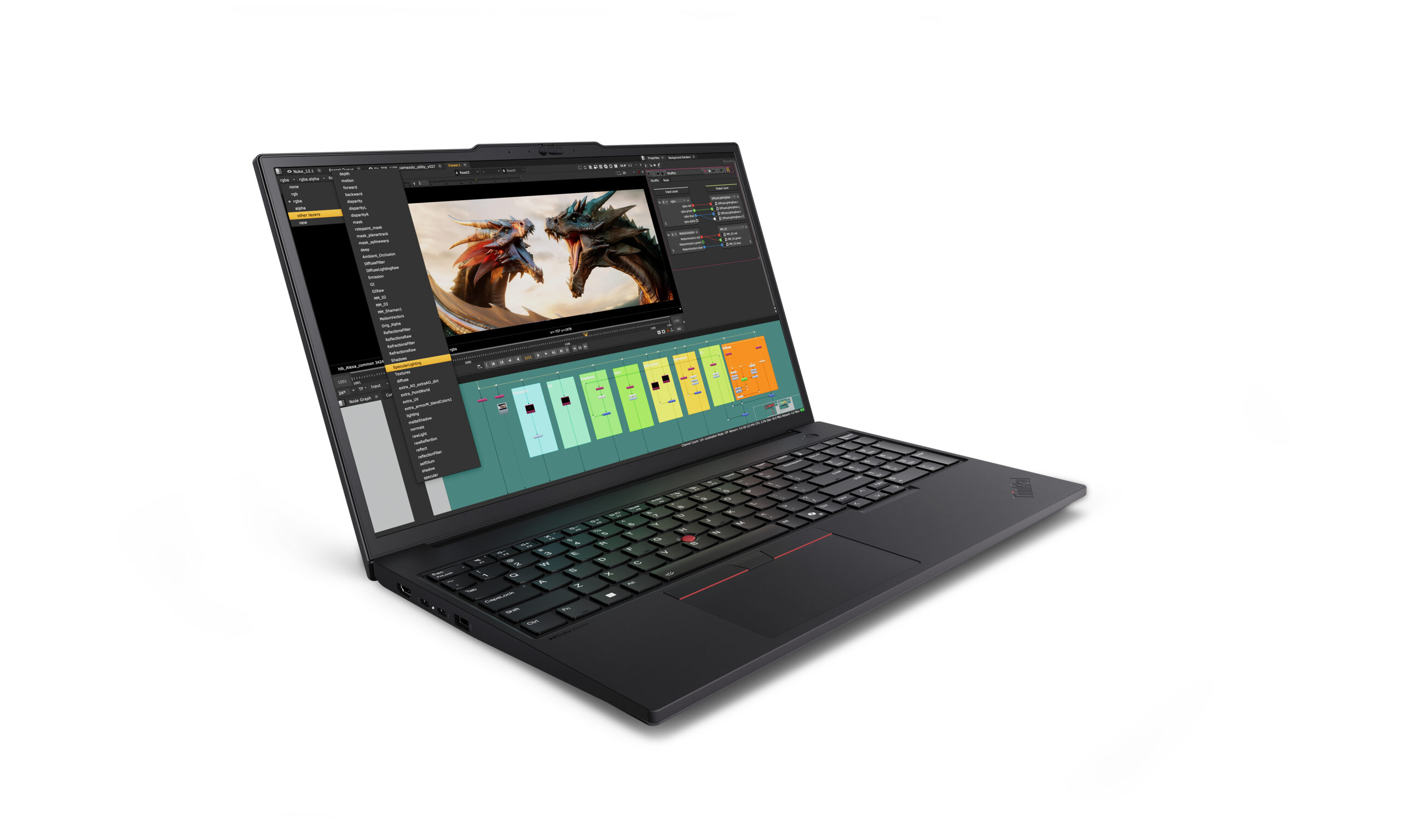 Lenovo ThinkPad P16v Gen 3 (Intel) Intel Core Ultra 7 265H Mobilna stacja robocza 40,6 cm (16") WUXGA 32 GB DDR5-SDRAM 1 TB SSD NVIDIA RTX PRO 2000 Blackwell Wi-Fi 7 (802.11be) Windows 11 Pro Francuski Czarny - obrazek 5