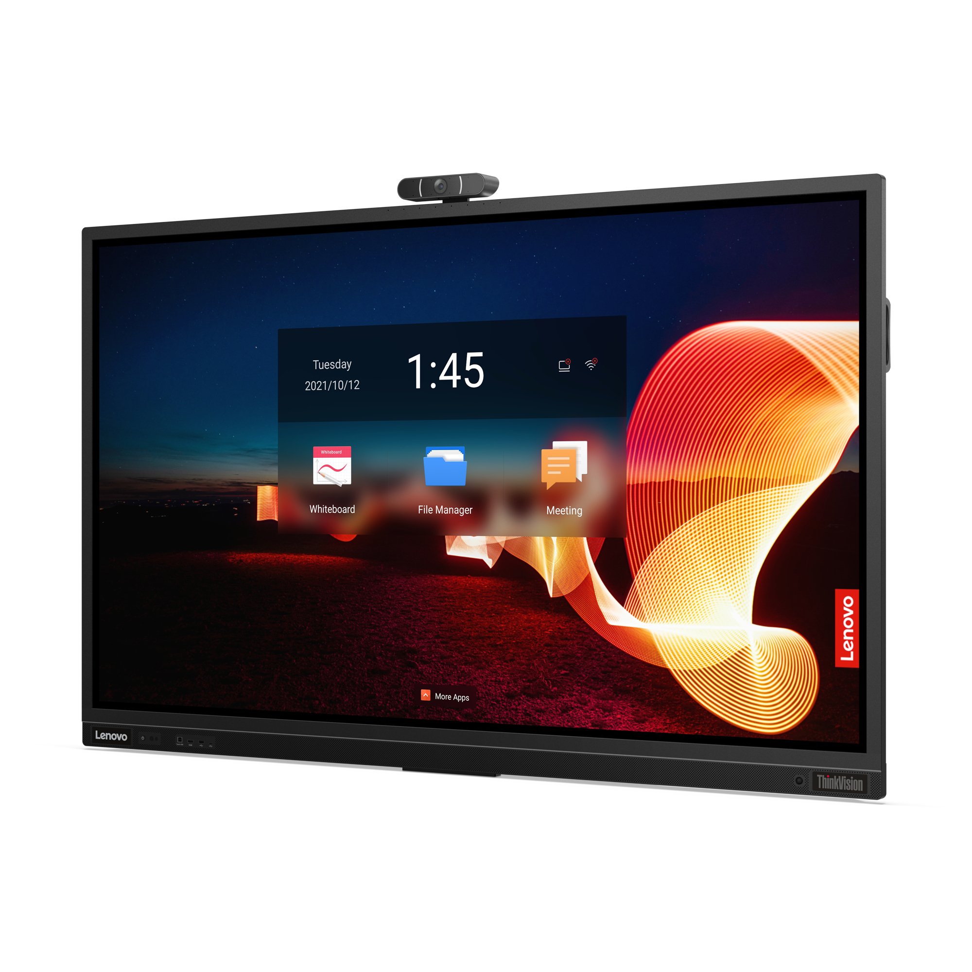 Lenovo ThinkVision T75 monitor komputerowy 190,5 cm (75") 3840 x 2160 px 4K Ultra HD LED Ekran dotykowy Czarny - obrazek 5