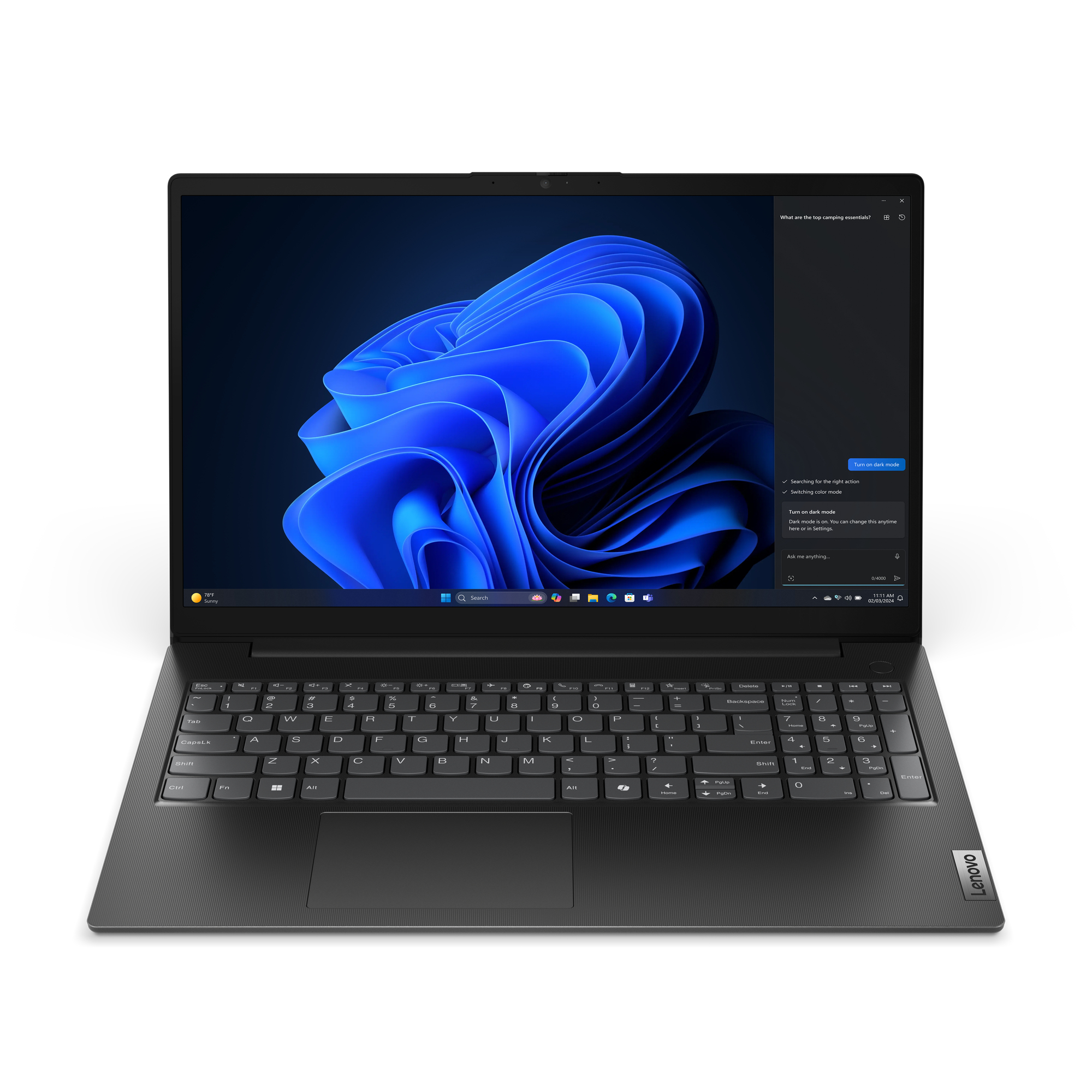 Lenovo V15 G5 IRL Intel® Core™ i5 i5-13420H Laptop 39,6 cm (15.6") Full HD 32 GB DDR5-SDRAM 1 TB SSD Wi-Fi 6 (802.11ax) Angielski Czarny