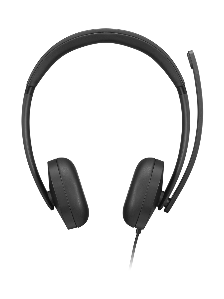 Lenovo VoIP Headset 5000 Zestaw słuchawkowy Przewodowa Opaska na głowę Biuro/centrum telefoniczne USB Type-C Czarny