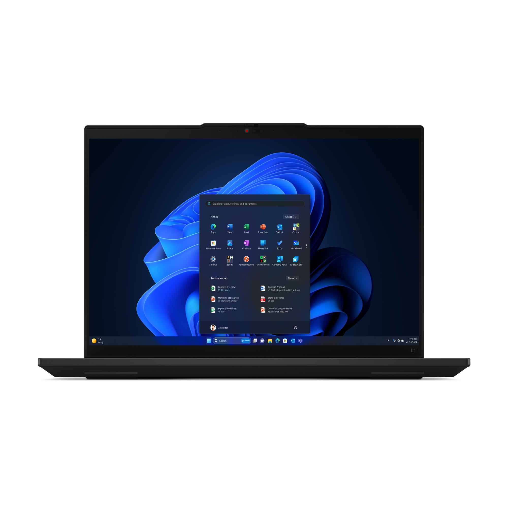 Lenovo ThinkPad L14 Gen 5 (Intel) Intel Core Ultra 7 155U Laptop 35,6 cm (14") WUXGA 16 GB DDR5-SDRAM 512 GB SSD Wi-Fi 6E (802.11ax) Windows 11 Pro Węgierski Czarny - obrazek 2